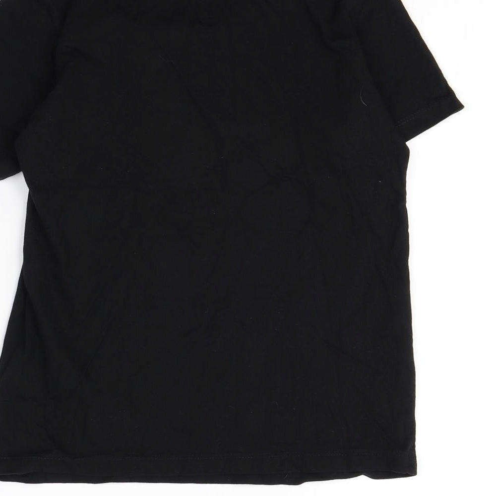 Preworn Boys Black   Basic T-Shirt Size 8 Years