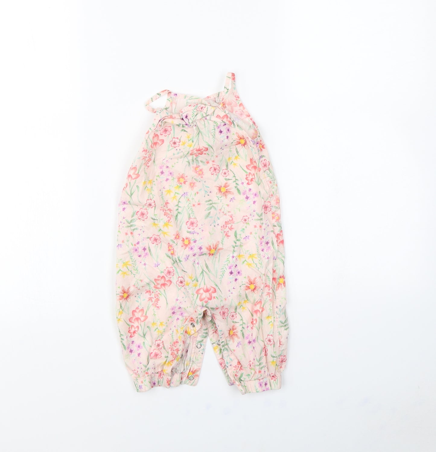 TU Baby Pink Floral  Babygrow One-Piece Size 6-9 Months