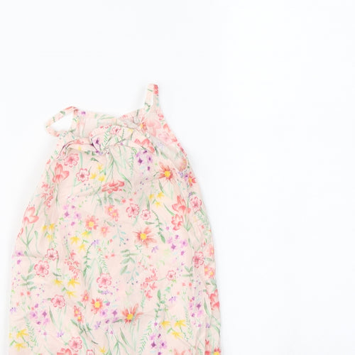 TU Baby Pink Floral  Babygrow One-Piece Size 6-9 Months