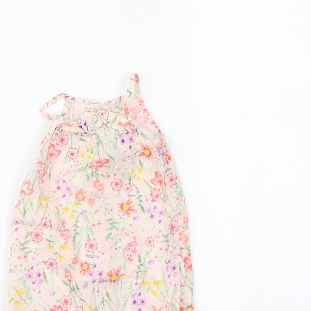 TU Baby Pink Floral  Babygrow One-Piece Size 6-9 Months