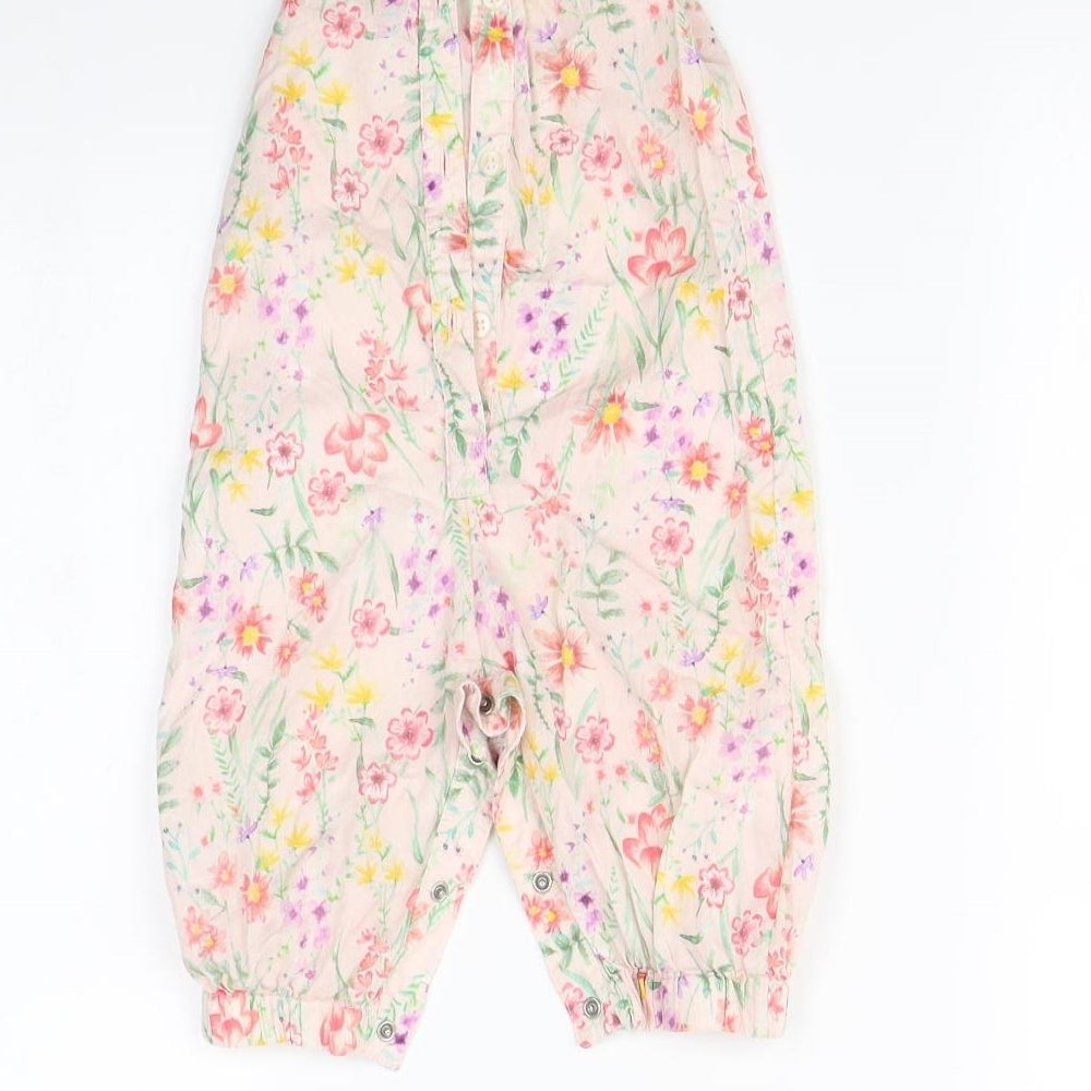 TU Baby Pink Floral  Babygrow One-Piece Size 6-9 Months