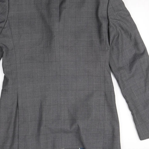 Preworn Mens Grey   Jacket Blazer Size S  - Shoulder Pads