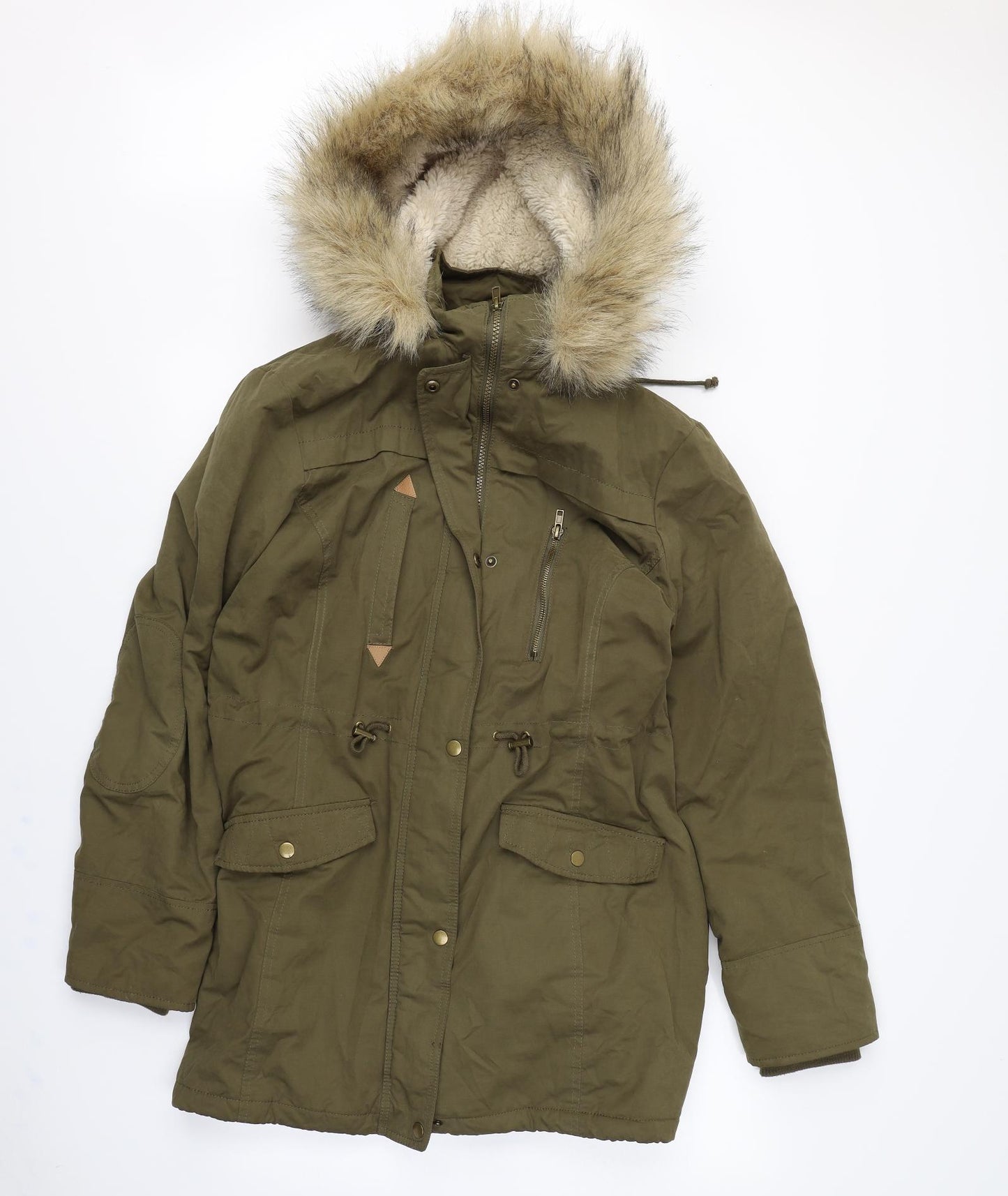Per Una Womens Green   Puffer Jacket Coat Size 14