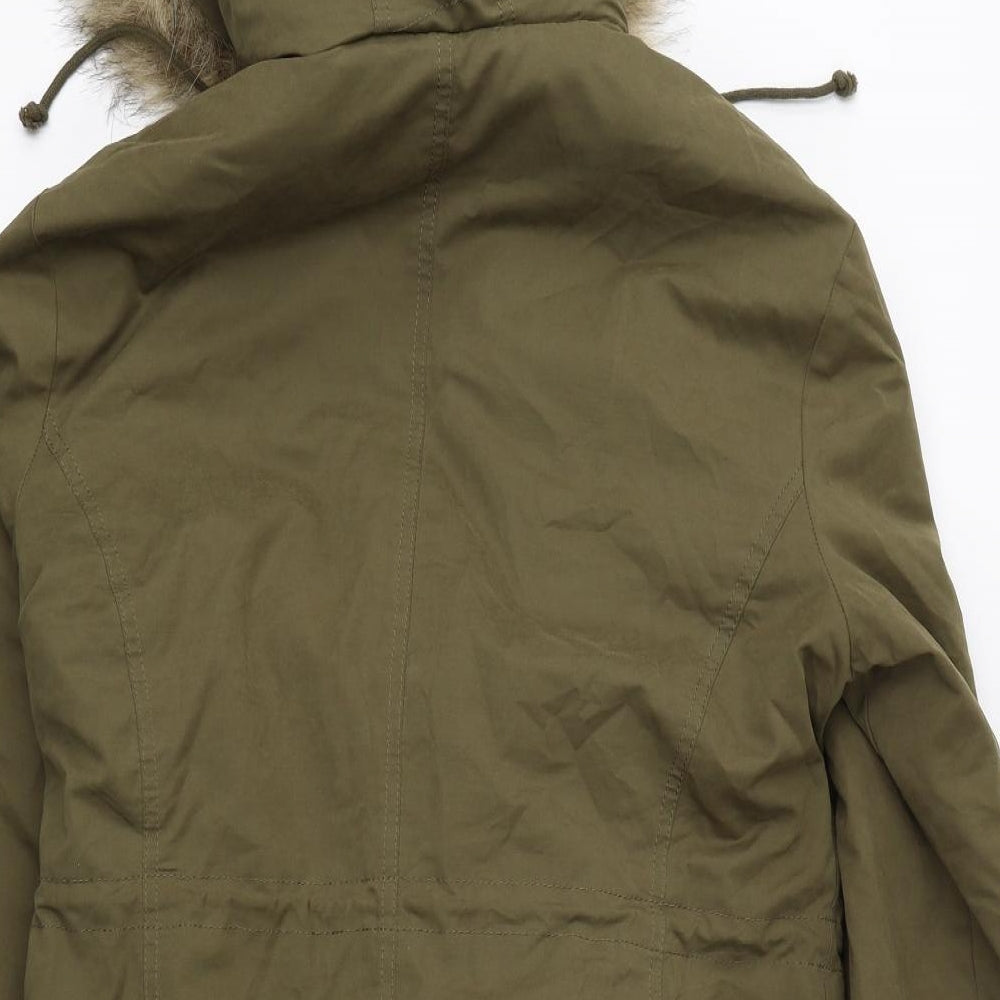 Per Una Womens Green   Puffer Jacket Coat Size 14