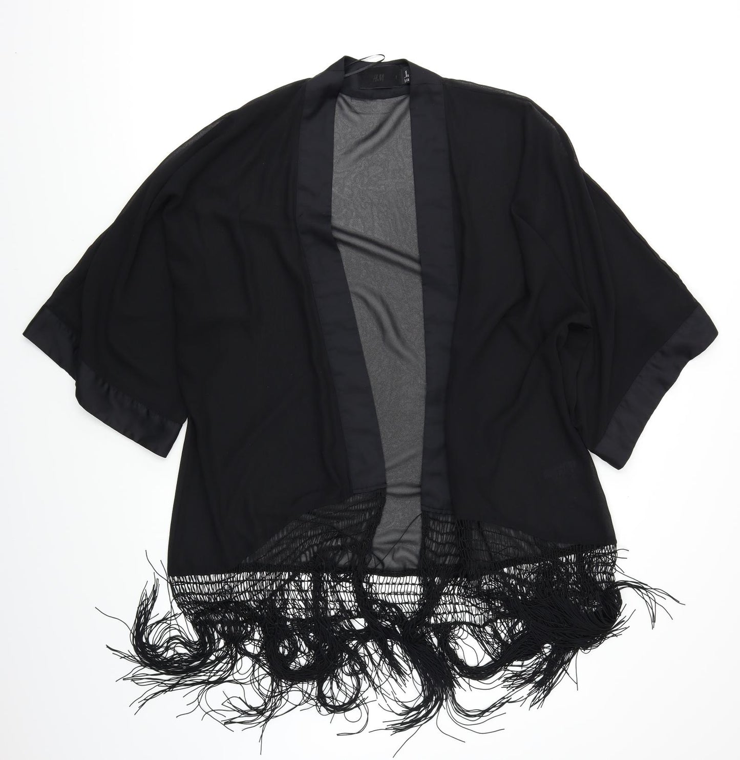 H&M Womens Black   Kimono Blouse Size S