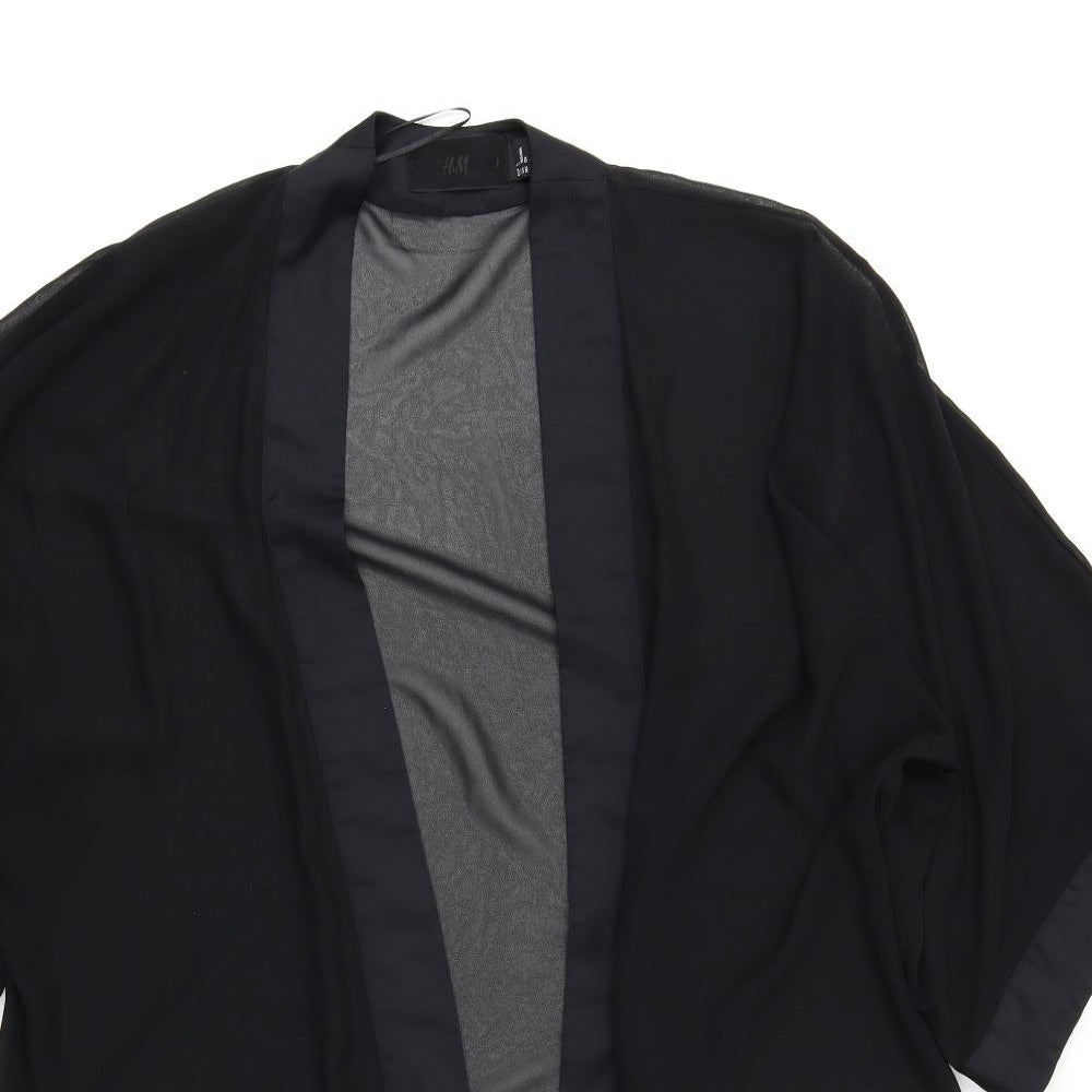 H&M Womens Black   Kimono Blouse Size S