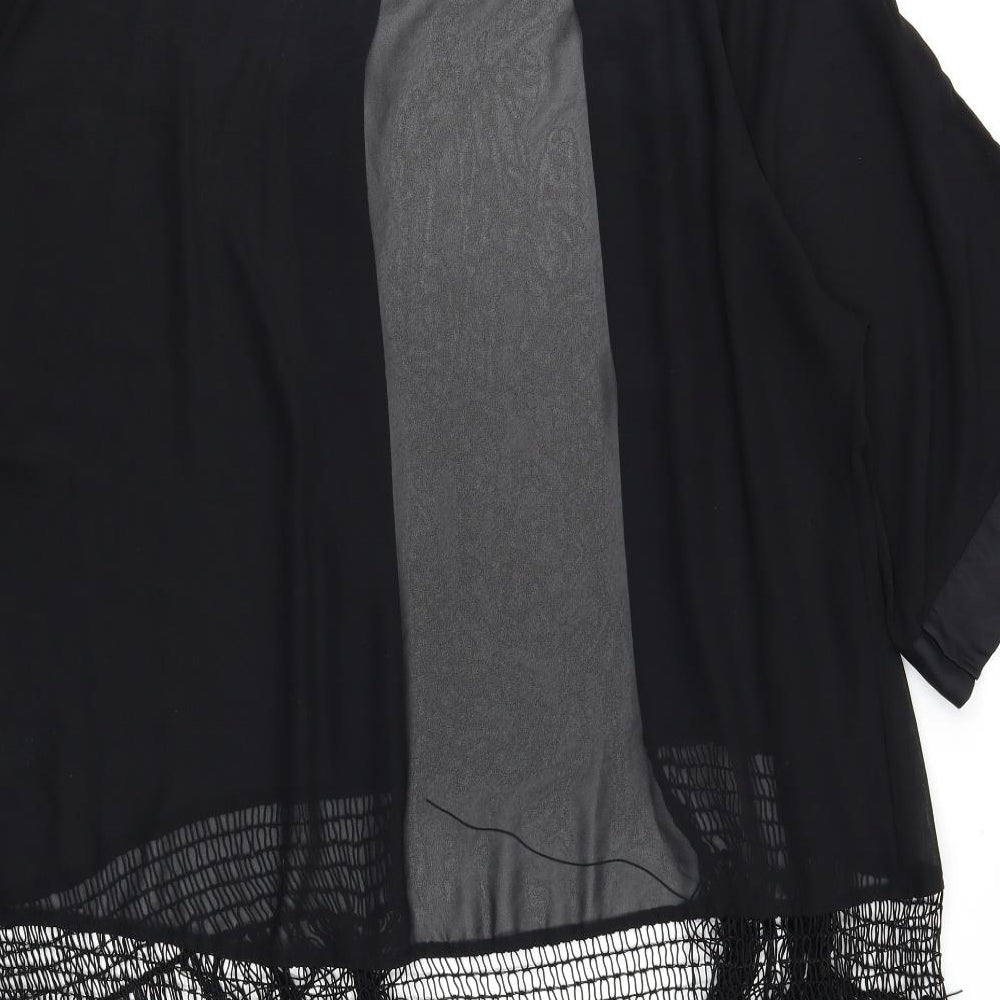 H&M Womens Black   Kimono Blouse Size S