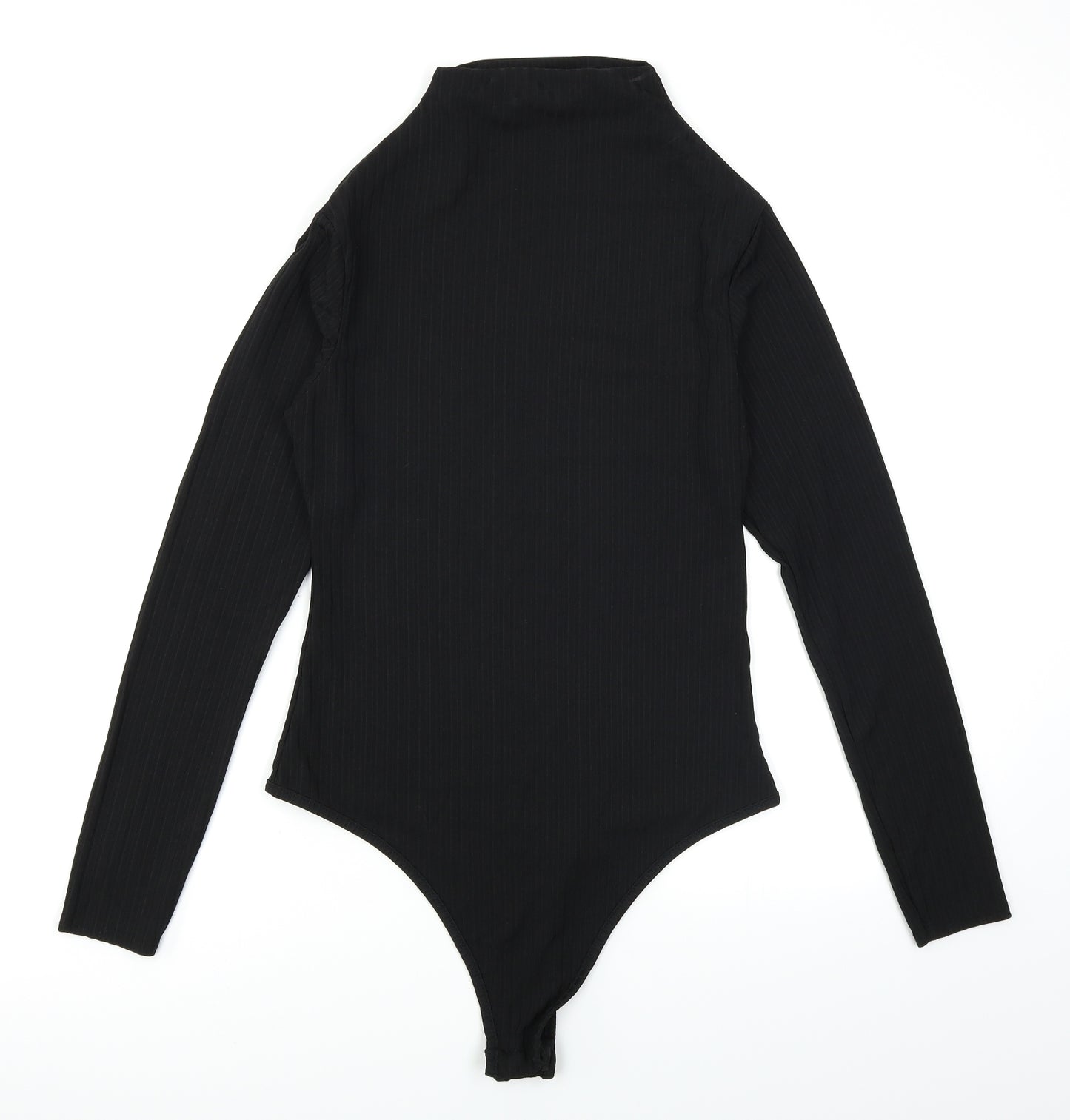 I SAW IT FIRST Womens Black   Bodysuit One-Piece Size 12  - Ribbed