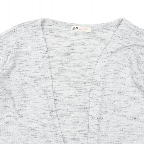 H&M Girls Grey   Cardigan Jumper Size 11-12 Years