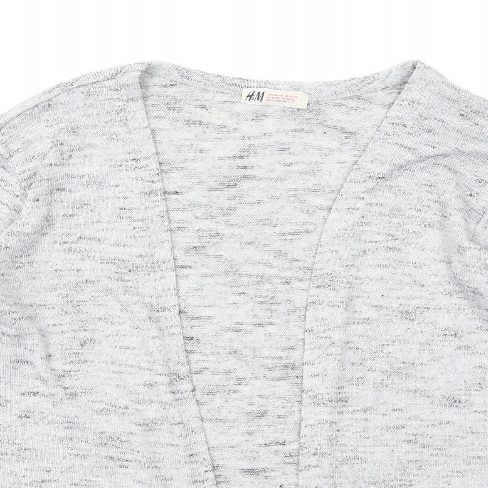 H&M Girls Grey   Cardigan Jumper Size 11-12 Years