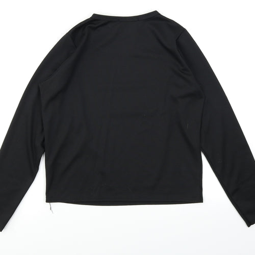 FemmeLuxe Womens Black   Basic T-Shirt Size S