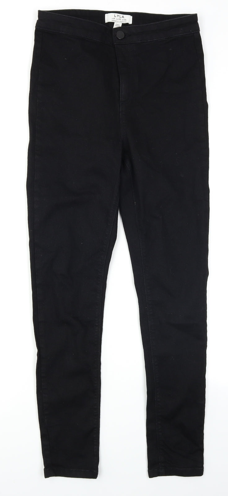 Dorothy Perkins Womens Black  Denim Skinny Jeans Size 12 L26 in