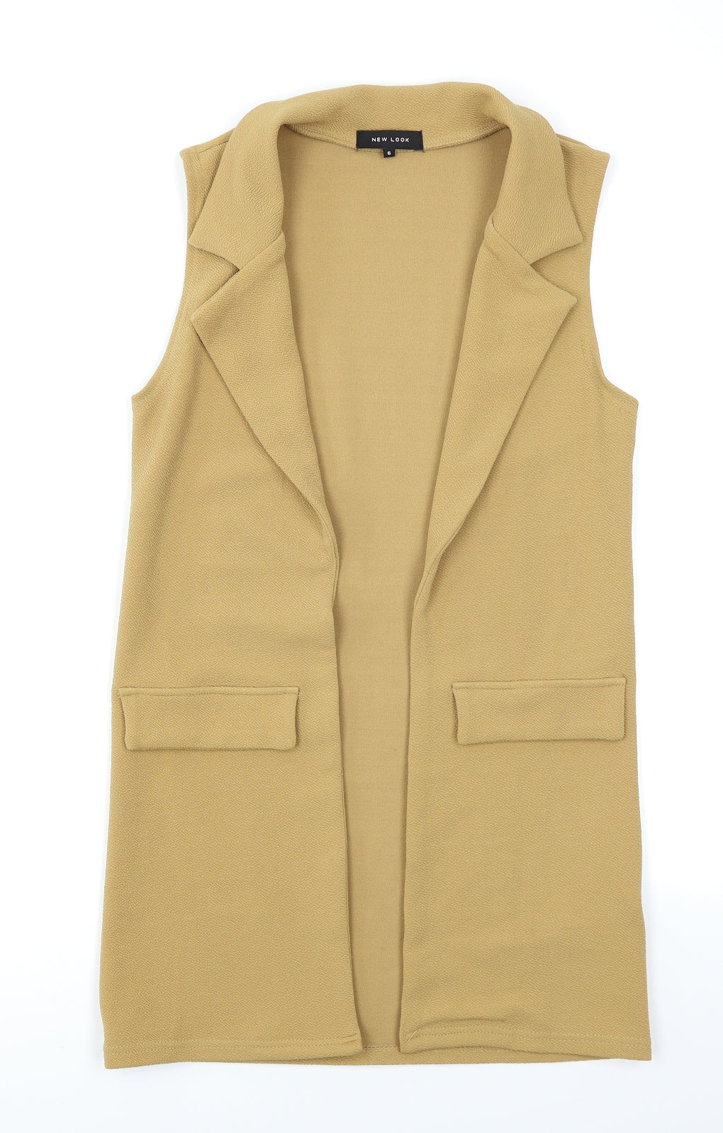 New Look Womens Yellow   Gilet Blazer Size 6