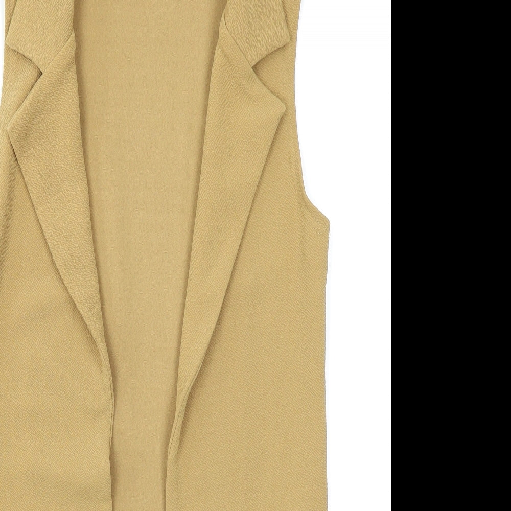 New Look Womens Yellow   Gilet Blazer Size 6