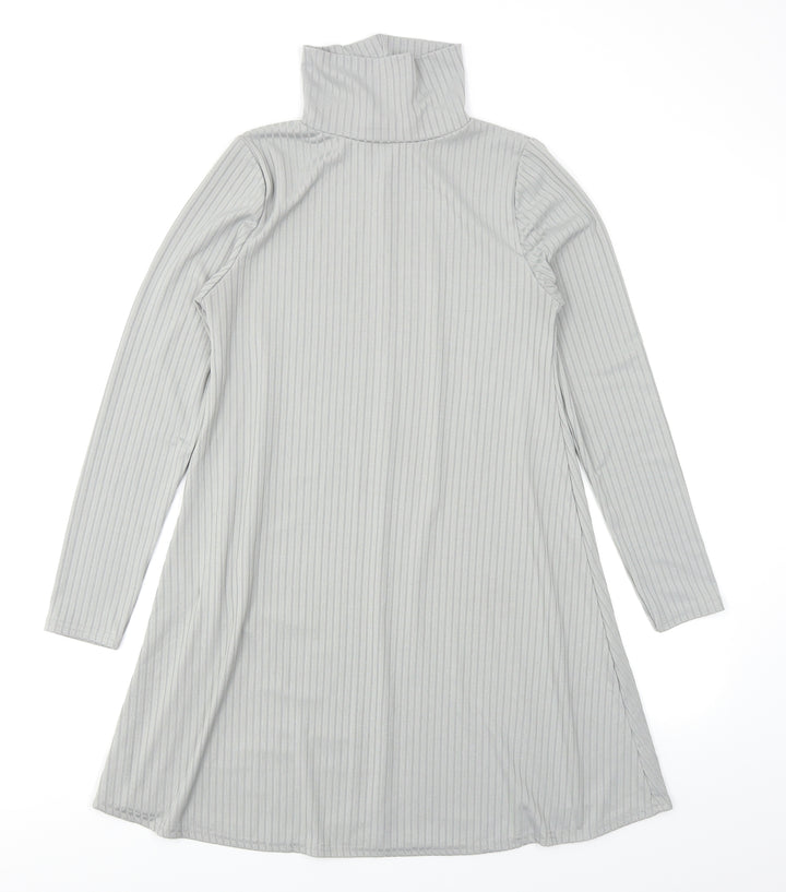 Boohoo Womens Grey   A-Line  Size 8
