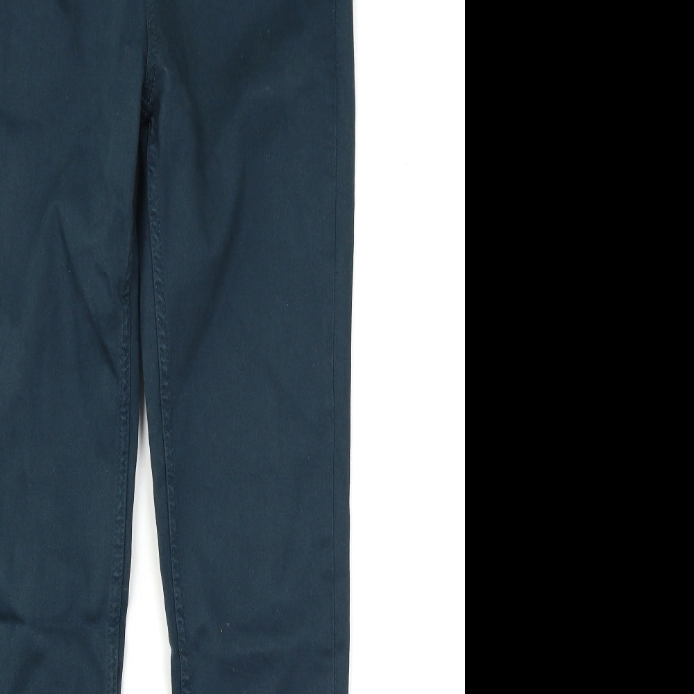 F&F Womens Green  Denim Skinny Jeans Size 8 L28 in - Lace Up Leg