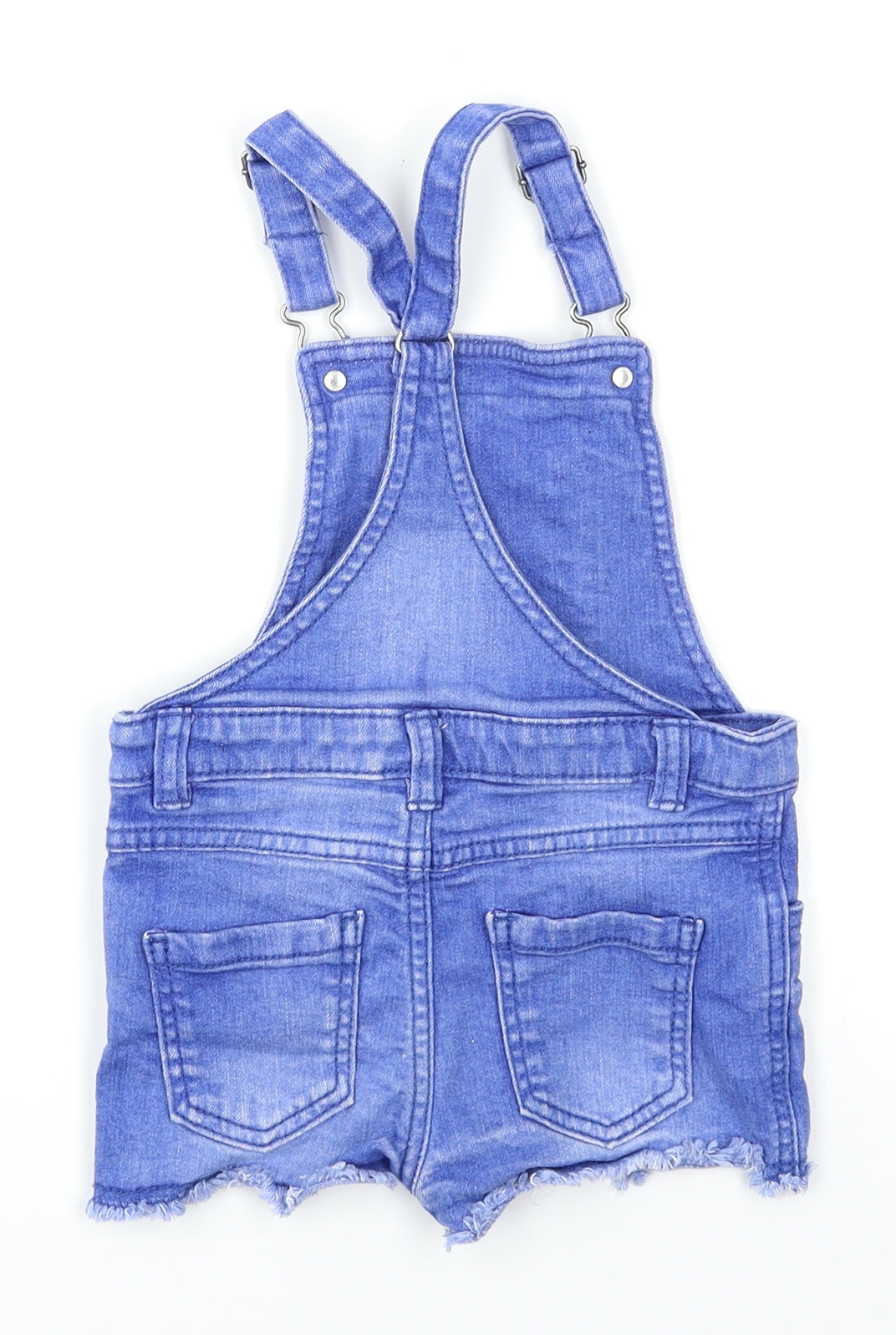 F&F Girls Blue  Denim Dungaree One-Piece Size 18-24 Months