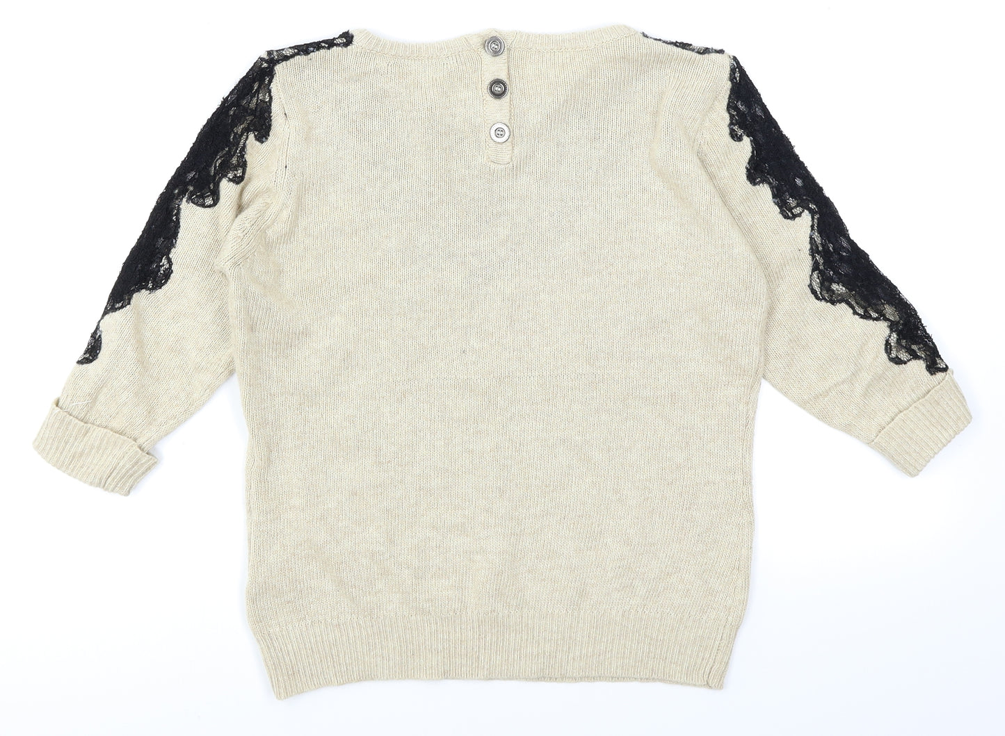 Miso Womens Beige   Pullover Jumper Size 8  - Lace
