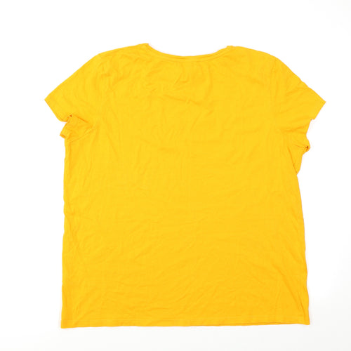 Primark Womens Yellow   Basic T-Shirt Size M