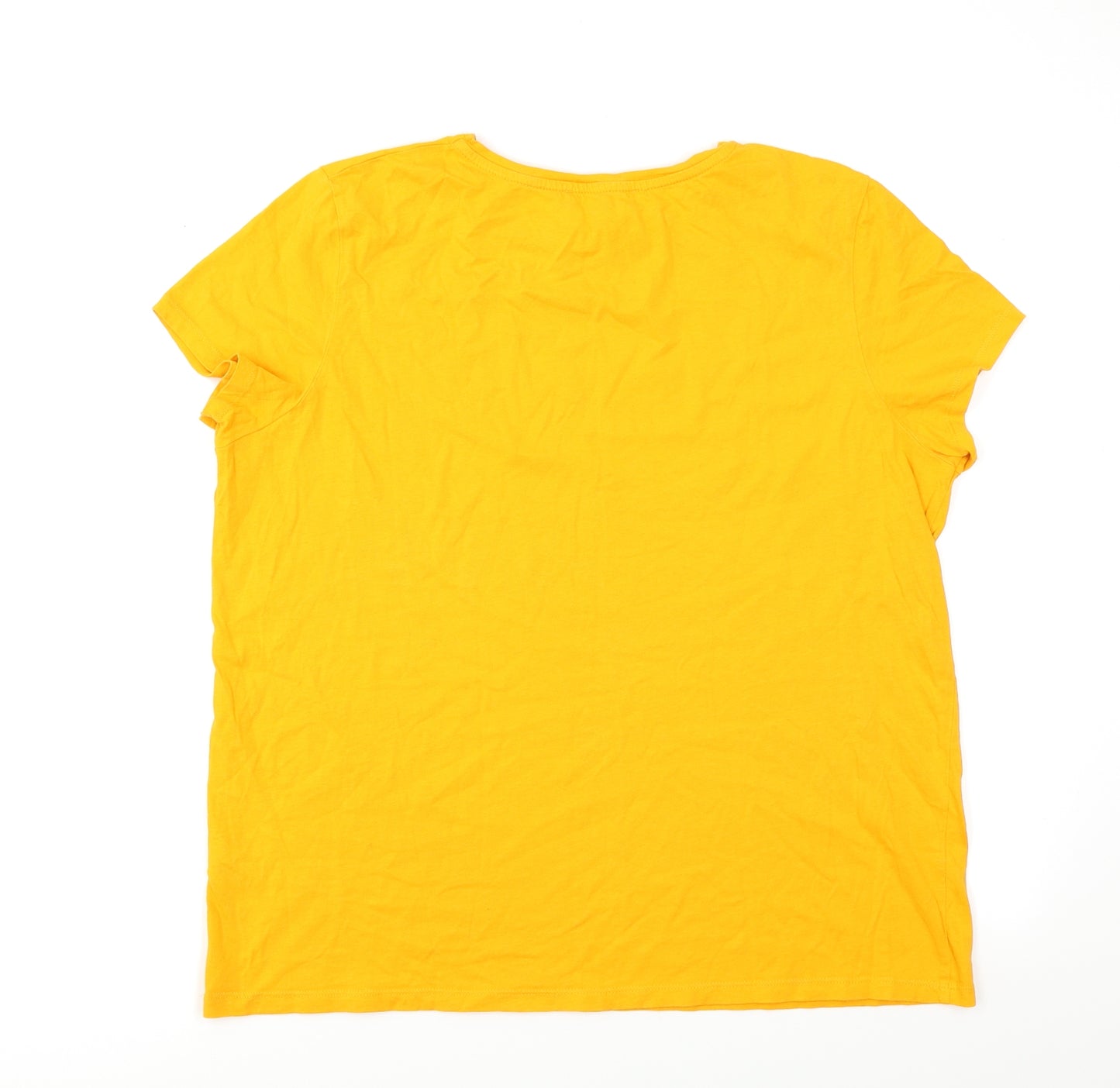 Primark Womens Yellow   Basic T-Shirt Size M