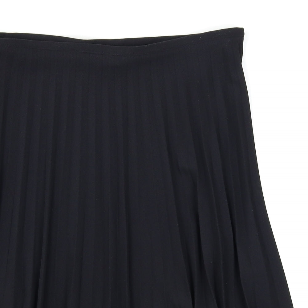 Dorothy Perkins Womens Black   Pleated Skirt Size 12