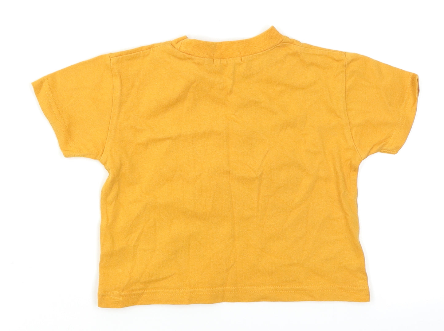 George Boys Yellow   Basic T-Shirt Size 6-9 Months
