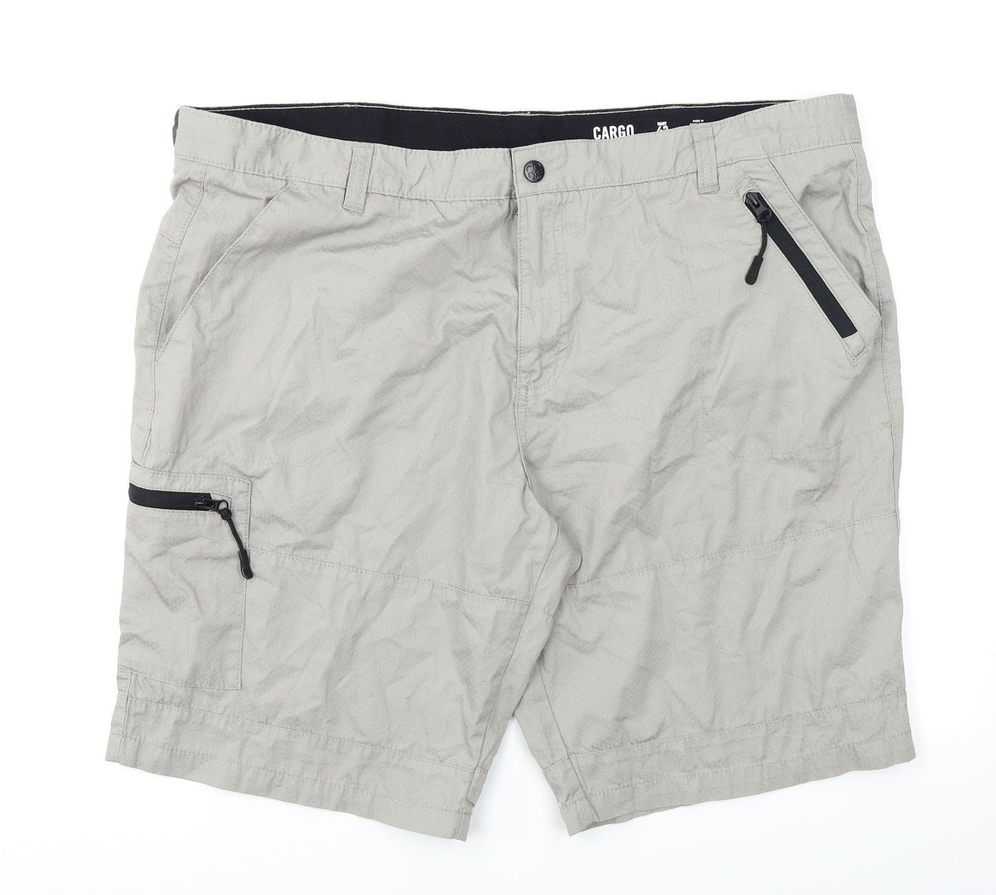 F&F Mens Grey   Cargo Shorts Size 42 in