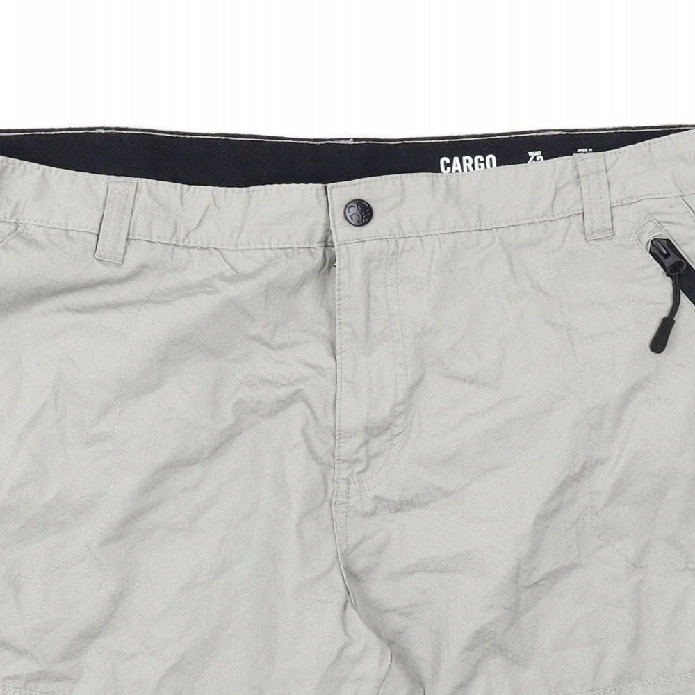 F&F Mens Grey   Cargo Shorts Size 42 in