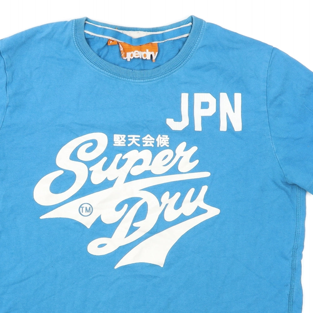 Superdry Mens Blue    T-Shirt Size L