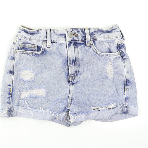 915 Generation Girls Blue  Denim Mom Shorts Size 10 Years - Distressed