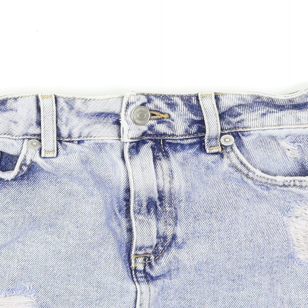 915 Generation Girls Blue  Denim Mom Shorts Size 10 Years - Distressed