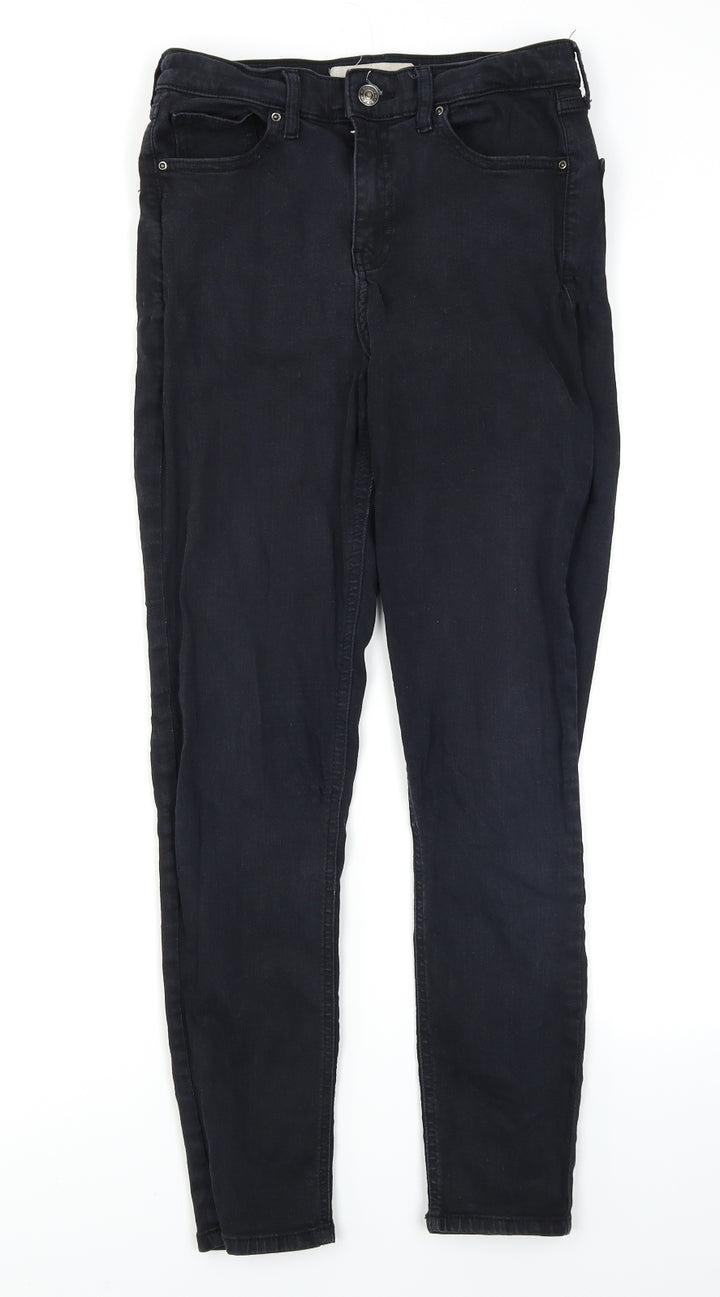 Topshop Womens Black Denim Skinny Jeans Size 28 in L26 in