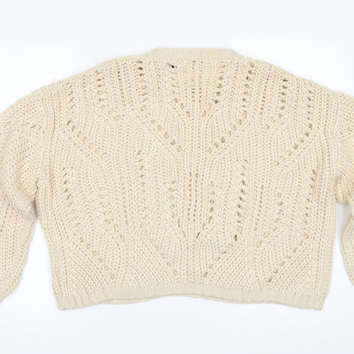 Brave Soul Womens Beige   Pullover Jumper Size M