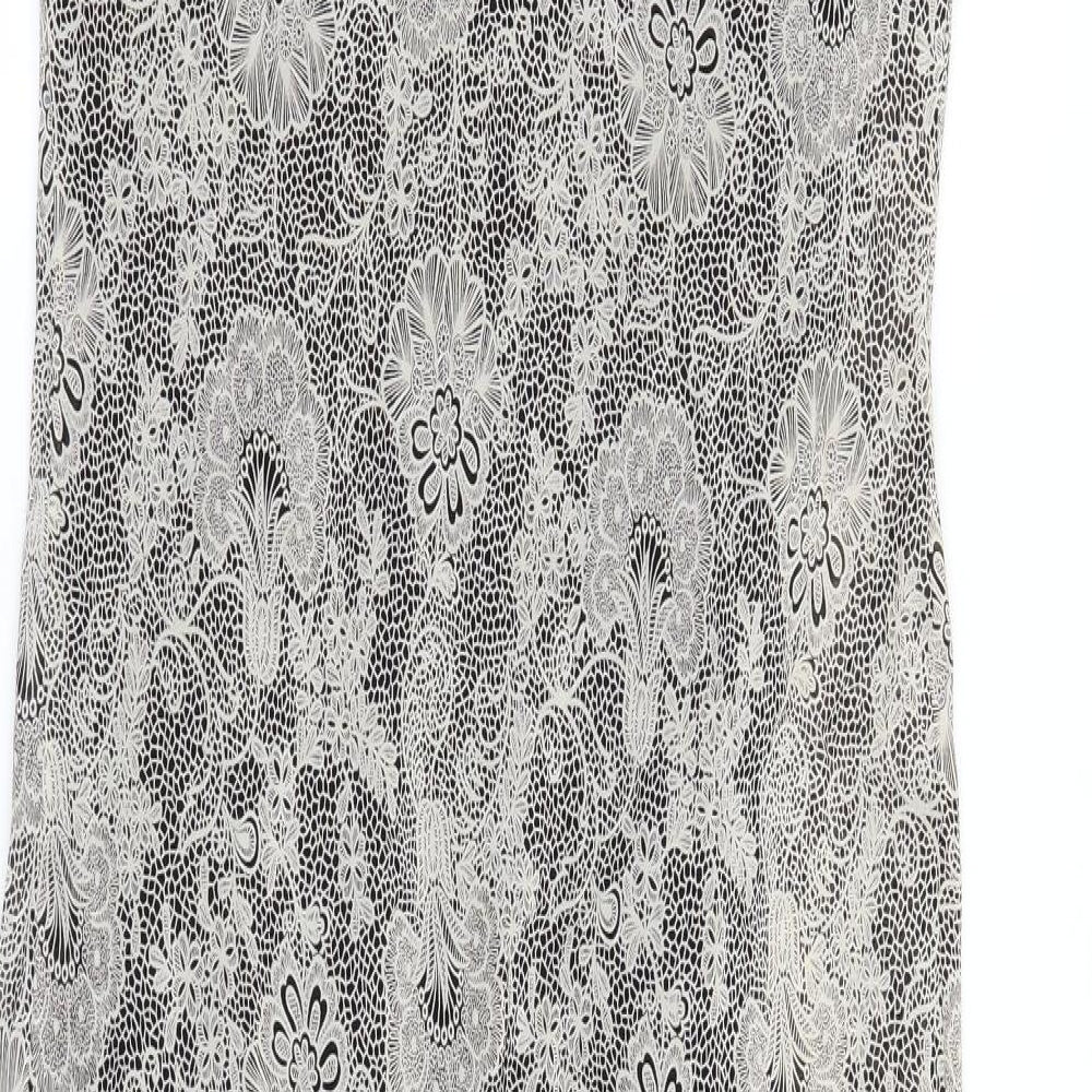 Amber Womens Beige Geometric  Pencil Dress  Size 16