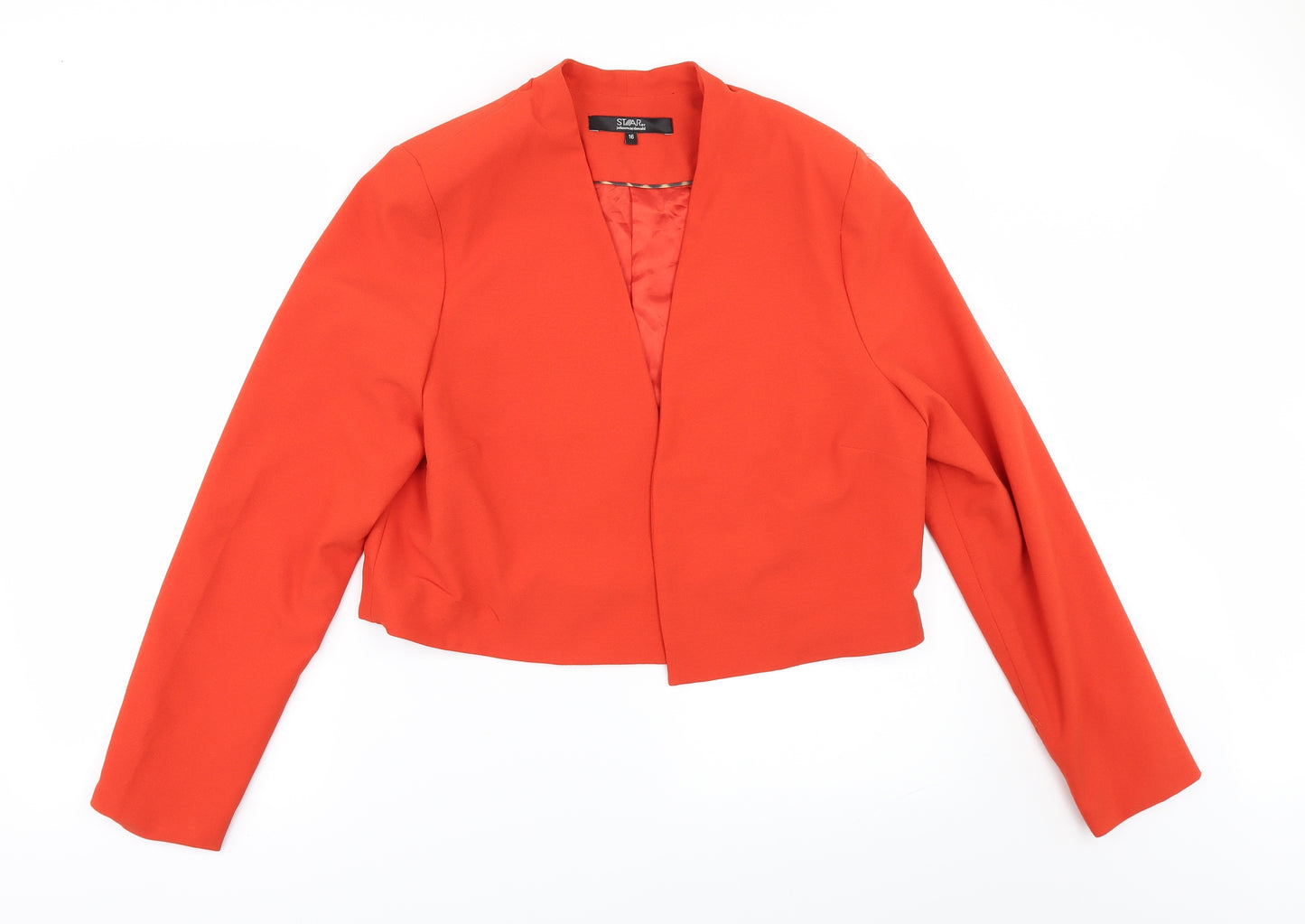 Star Womens Orange   Jacket  Size 16