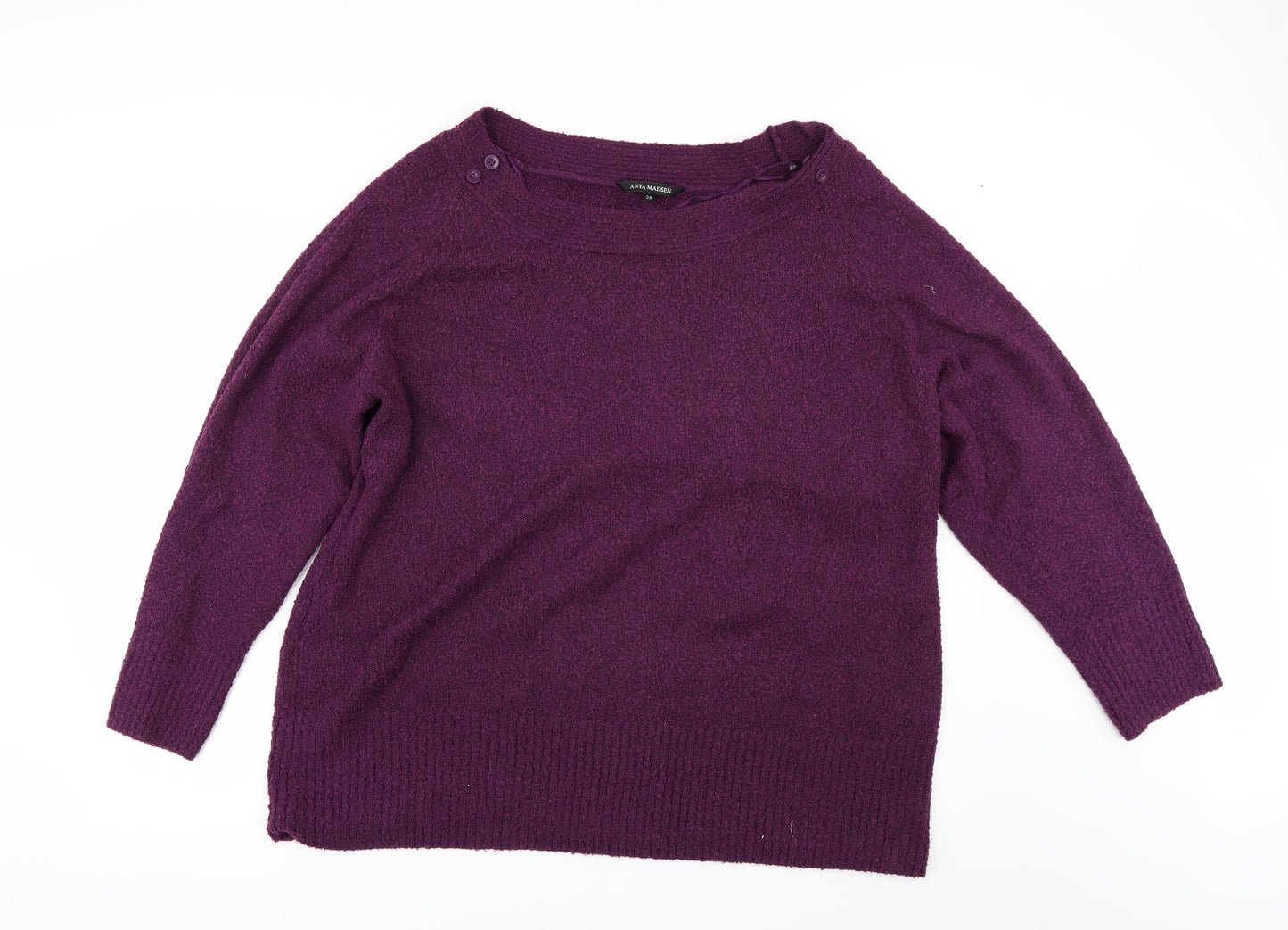 M&Co Womens Purple   Pullover Jumper Size 28