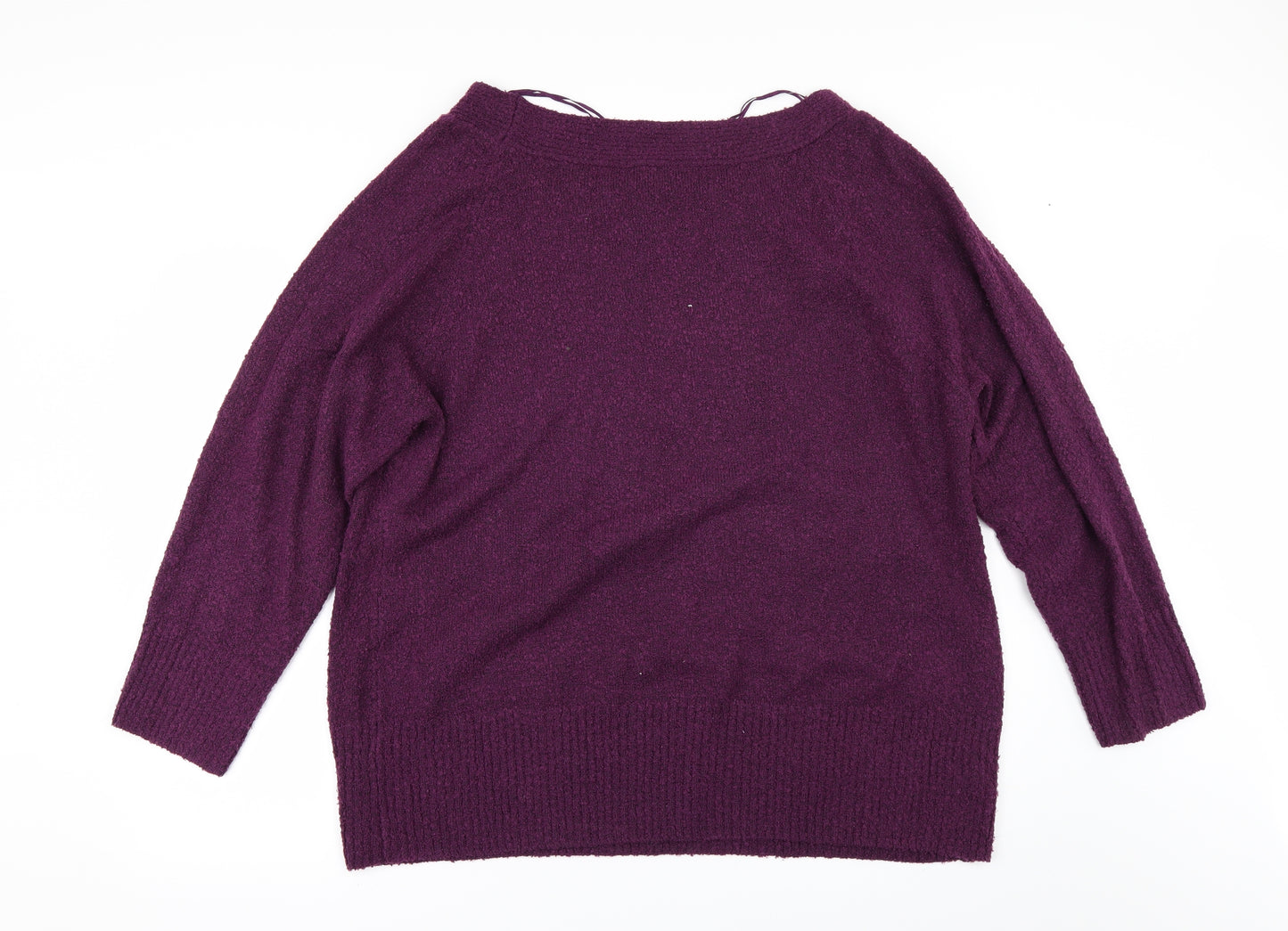 M&Co Womens Purple   Pullover Jumper Size 28