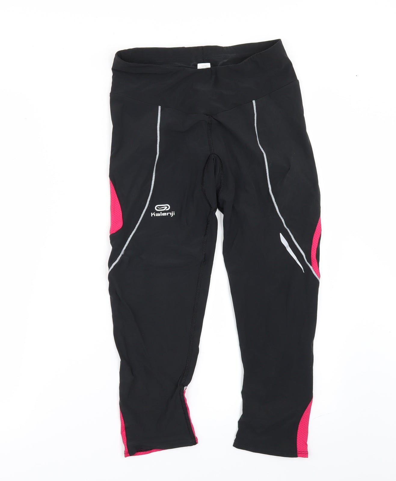 Kalenji Womens Black   Cropped Leggings Size 12 L21 in