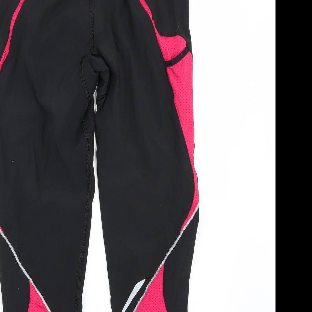 Kalenji Womens Black   Cropped Leggings Size 12 L21 in