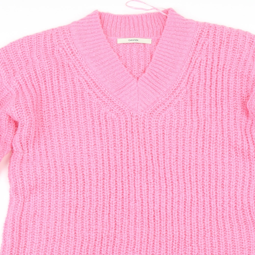 George Womens Pink   Pullover Jumper Size S