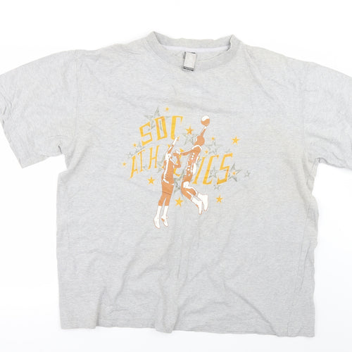 SCOOP DOGG Mens Grey    T-Shirt Size M