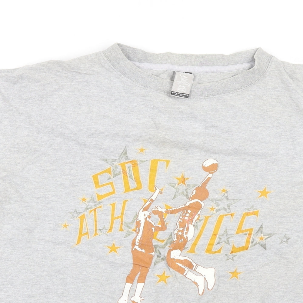 SCOOP DOGG Mens Grey    T-Shirt Size M