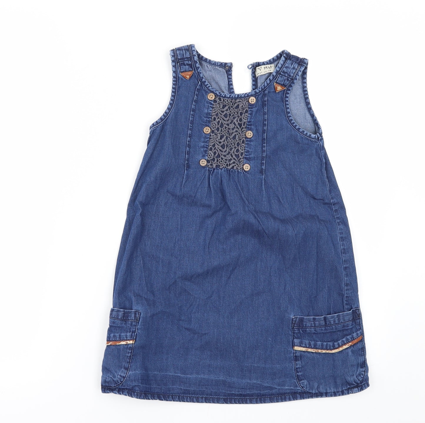 NEXT Girls Beige  Denim A-Line  Size 4-5 Years
