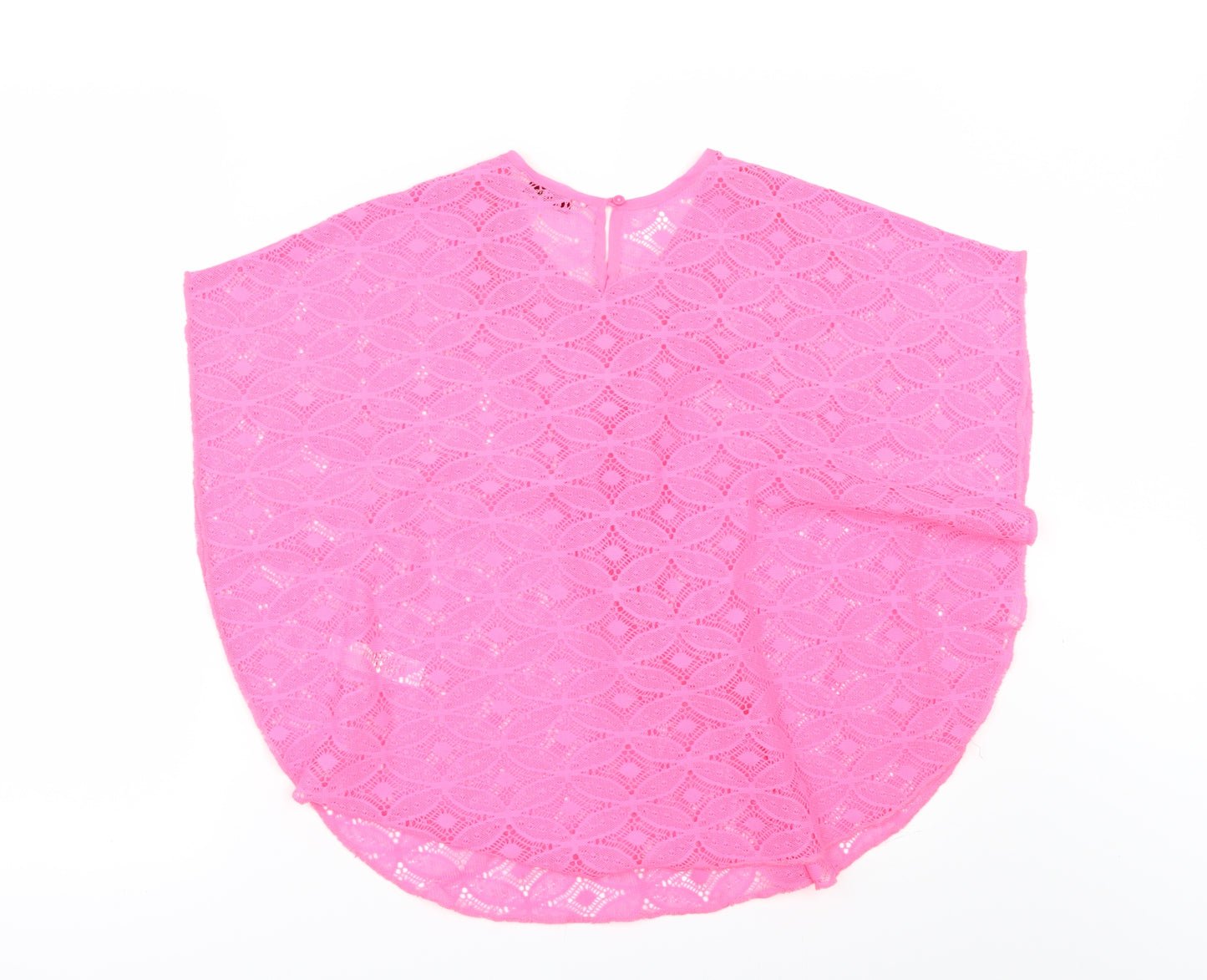 George Girls Pink   Basic T-Shirt Size 7-8 Years  - Beach Cover Up