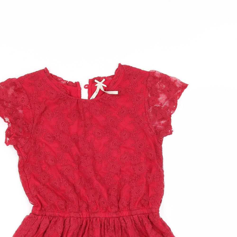 NEXT Girls Red   Fit & Flare  Size 6 Years