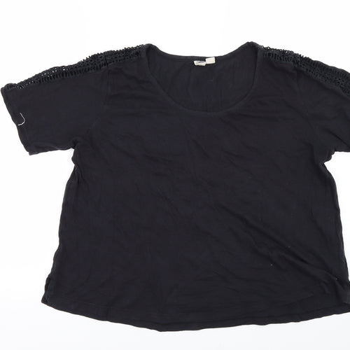ROXY Womens Black   Basic T-Shirt Size L