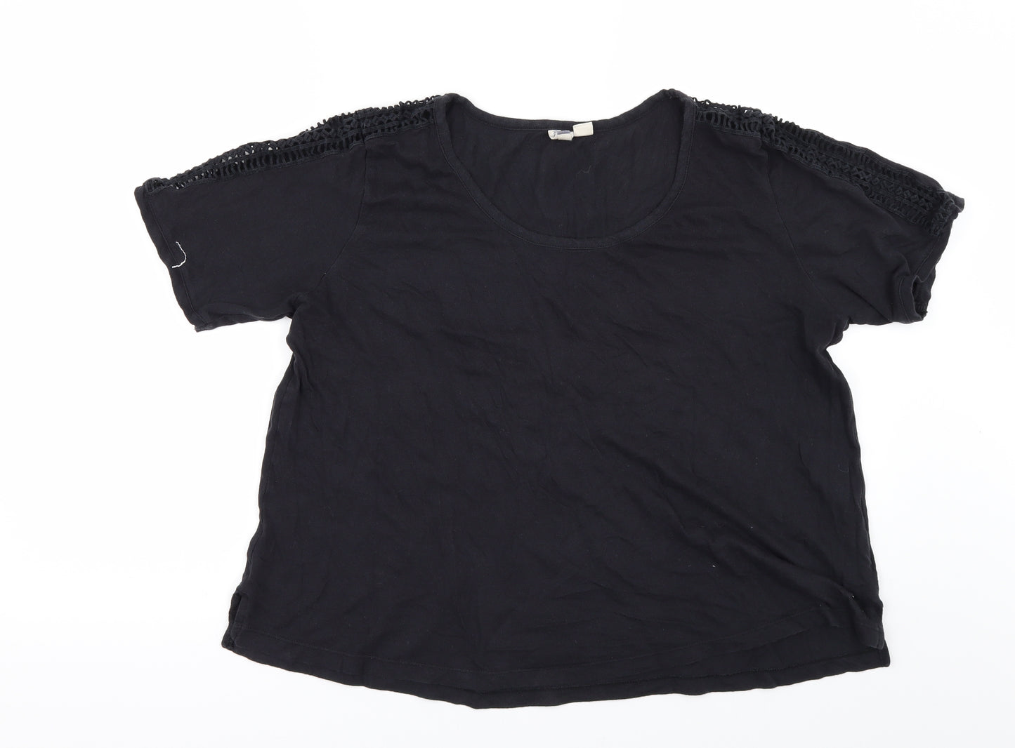 ROXY Womens Black   Basic T-Shirt Size L