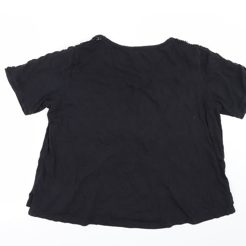 ROXY Womens Black   Basic T-Shirt Size L