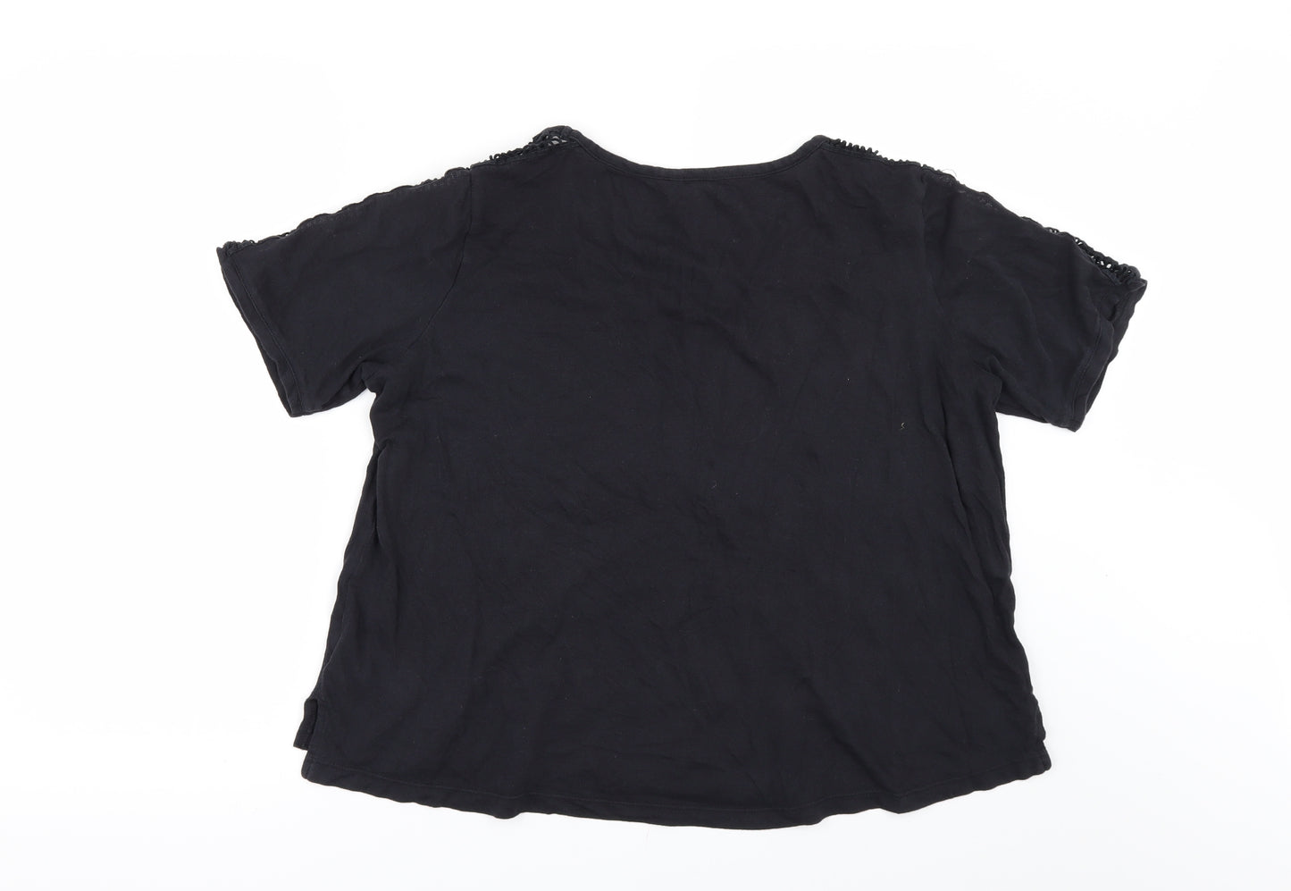 ROXY Womens Black   Basic T-Shirt Size L