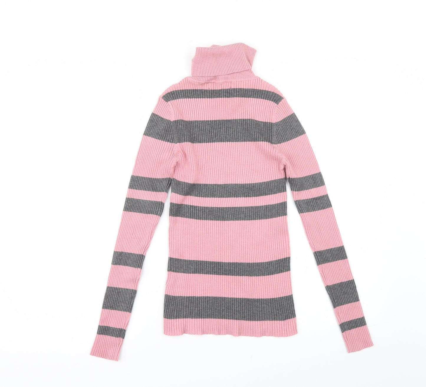 QED London Womens Pink Striped  Pullover Jumper Size 8
